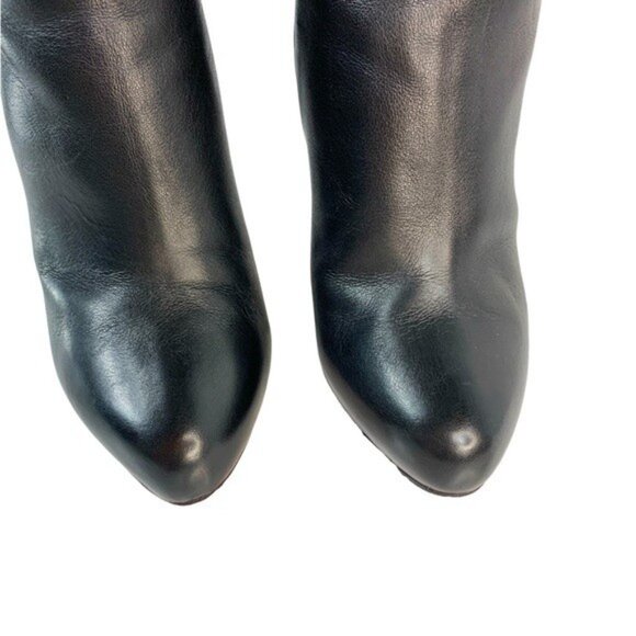 Christian Louboutin Ginevra Luxe Calf Buttery Black Leather Knee-High Boots 38 - Picture 6 of 15